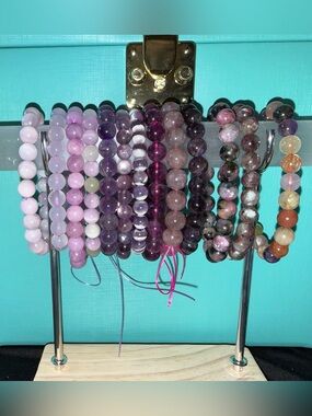 13 Variety authentic crystal bead stretch bracelets